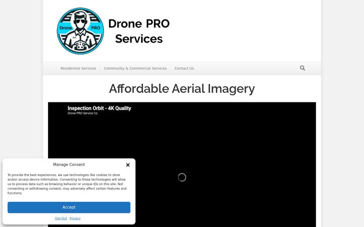 Skjermbilde av droneproservices.co