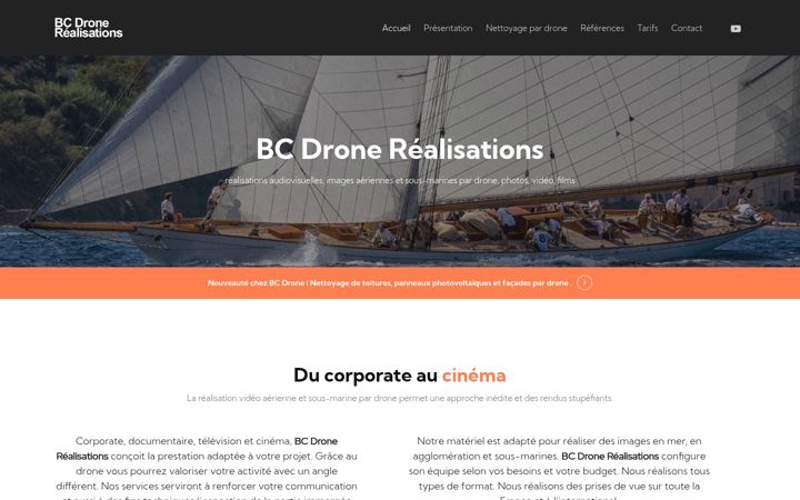 Screenshot of dronerealisations.com