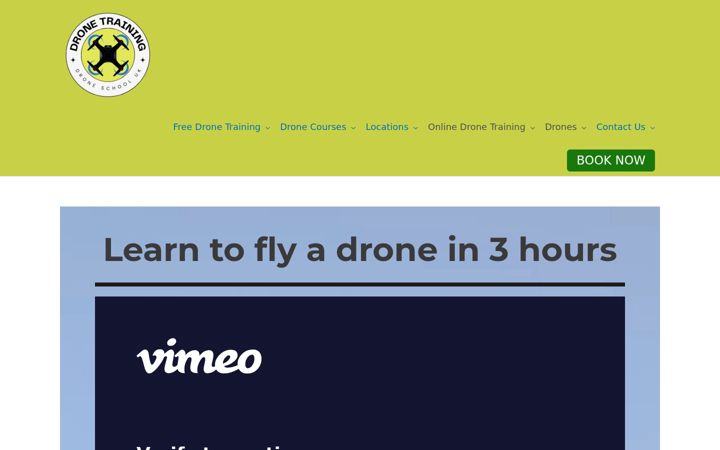 Screenshot di droneschooluk.co.uk