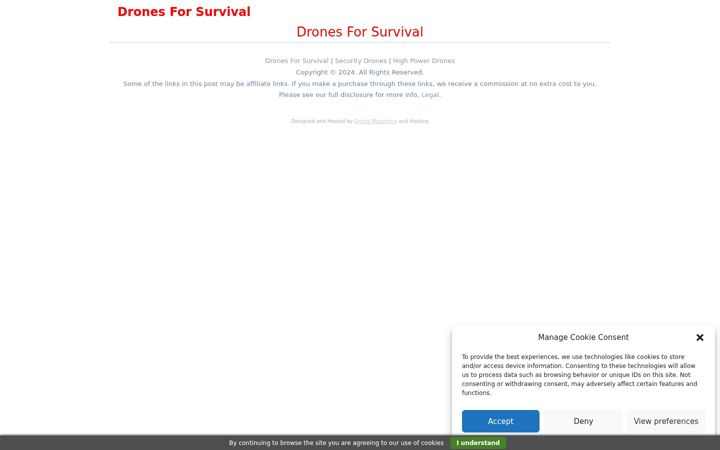 Screenshot of dronesfacts.com