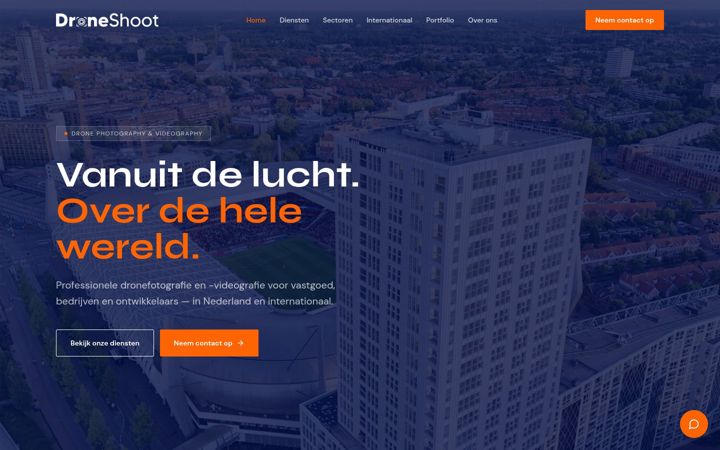 Screenshot di droneshoot.nl