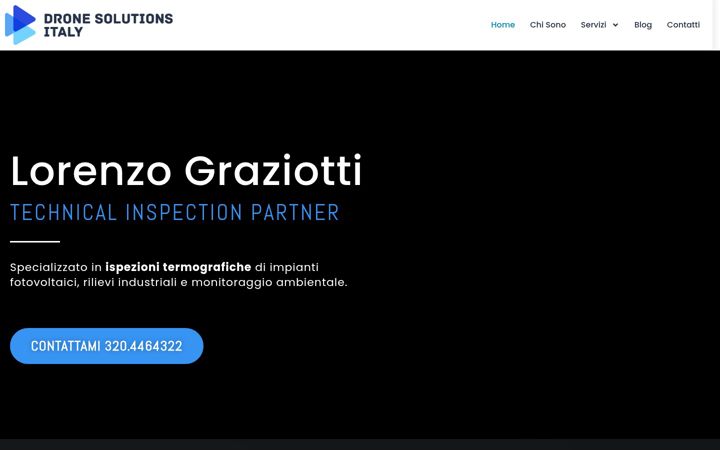 Screenshot of dronesolutionitaly.com