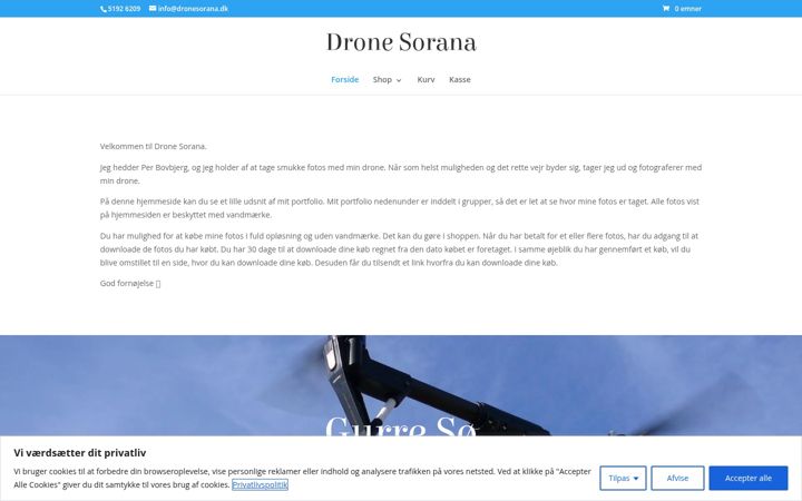 Snimka zaslona za dronesorana.dk