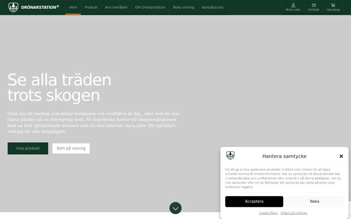 Screenshot von dronestation.se