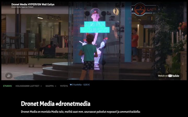 Screenshot di dronetmedia.fi