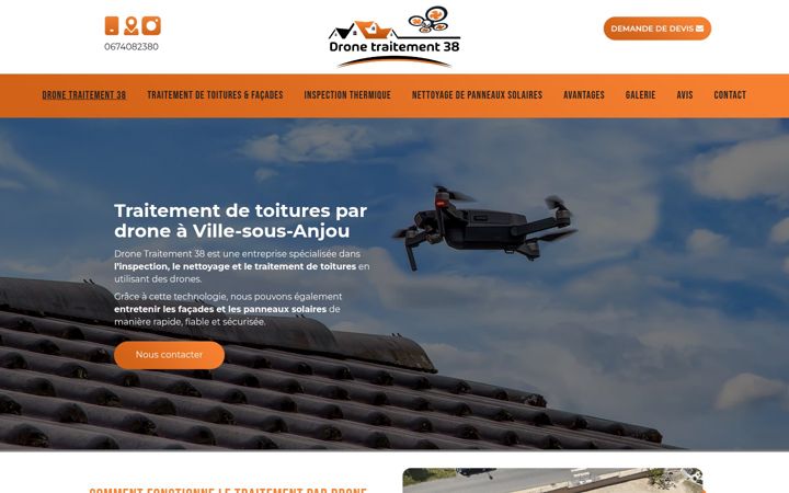 Screenshot ta' dronetraitement38.fr
