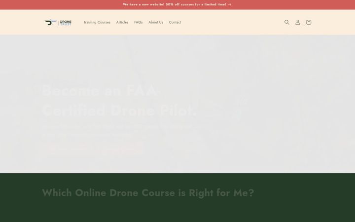 Screenshot of dronetrust.com