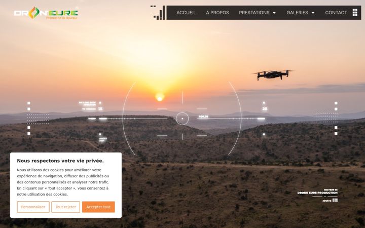 Screenshot of droneure-production.fr