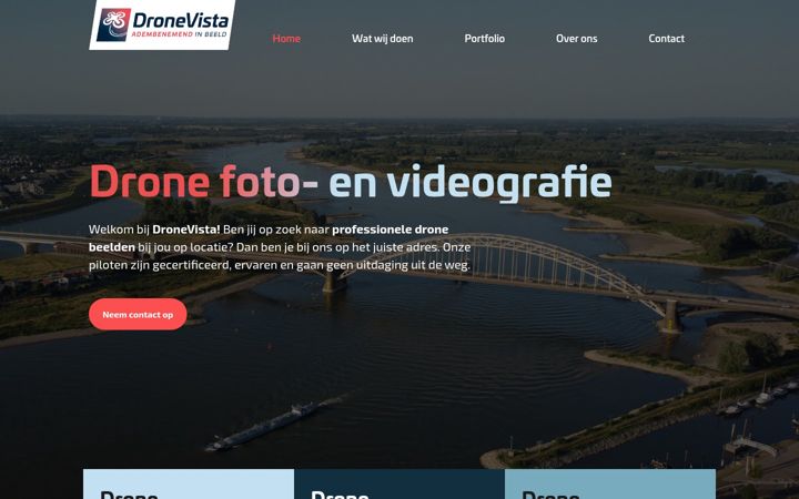 Screenshot di dronevista.nl