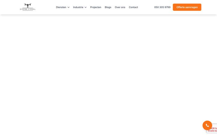 Screenshot di dronevisual.nl