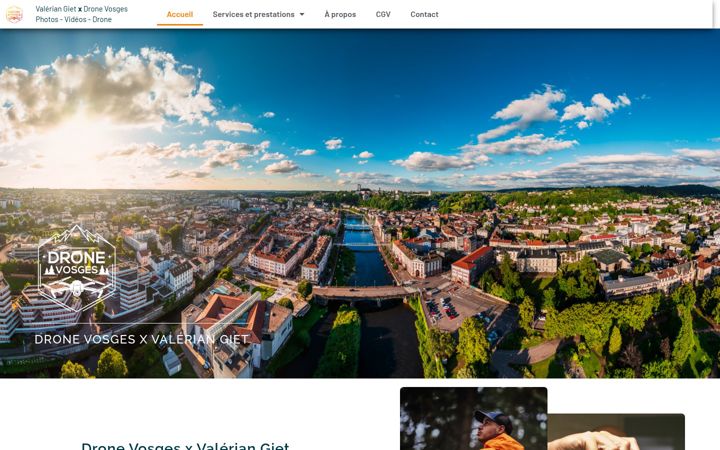 Screenshot ta' dronevosges.fr