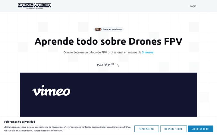 Screenshot of dronicmaster.com