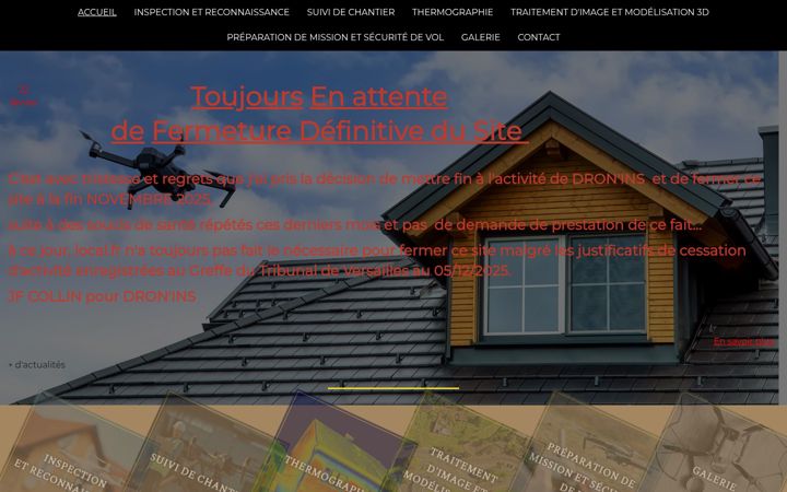 Screenshot of dronins.fr