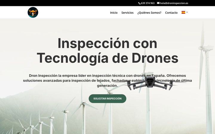 Zrzut ekranu droninspeccion.es