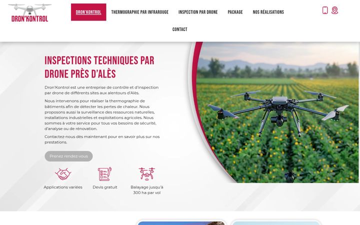 Screenshot of dronkontrol.fr