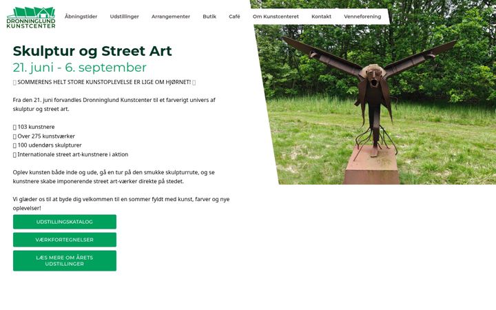 Snimka zaslona za dronninglund-kunstcenter.dk