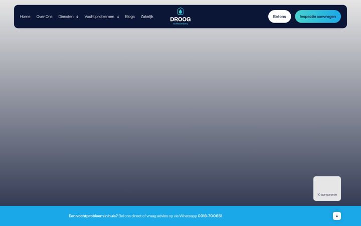 Screenshot di droogbv.nl