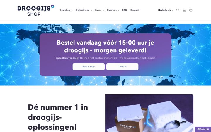 Screenshot di droogijs-shop.nl