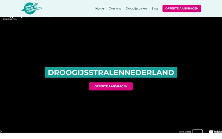 Screenshot di droogijsstralennederland.nl