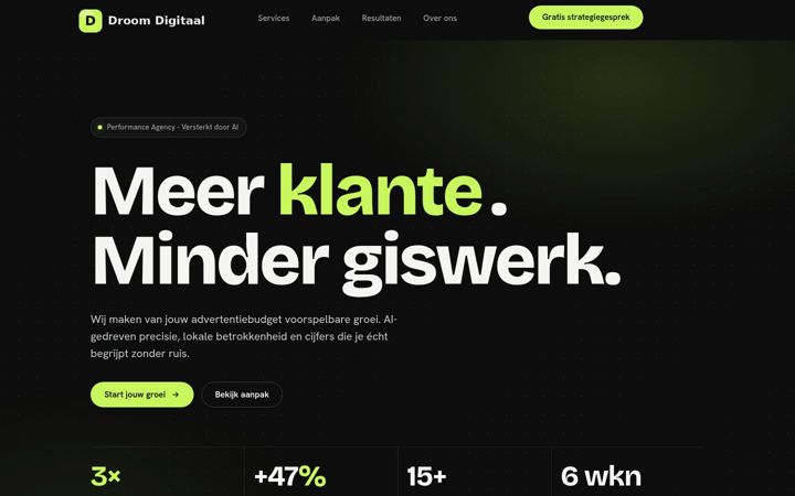 Screenshot di droomdigitaal.nl