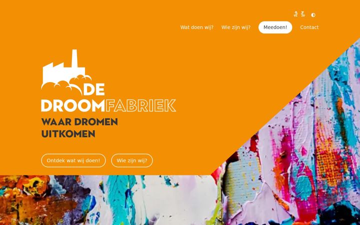 Screenshot di droomfabriekdrenthe.nl