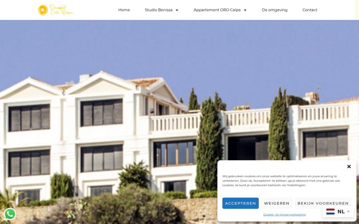 Screenshot di droomplekcostablanca.nl