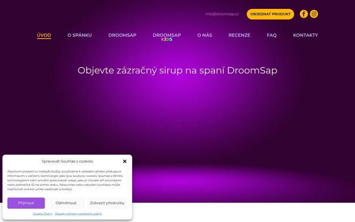 Snímek obrazovky droomsap.cz