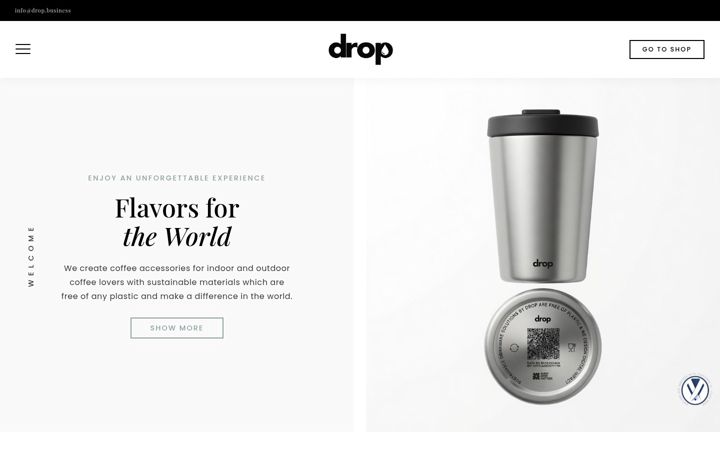 Screenshot of drop.business