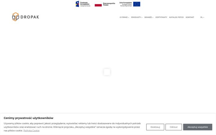 Captura de pantalla de dropak.pl