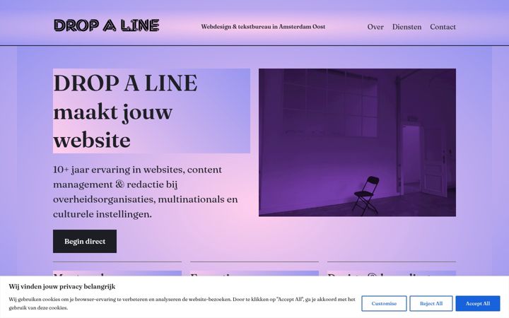 Screenshot di dropaline.nl