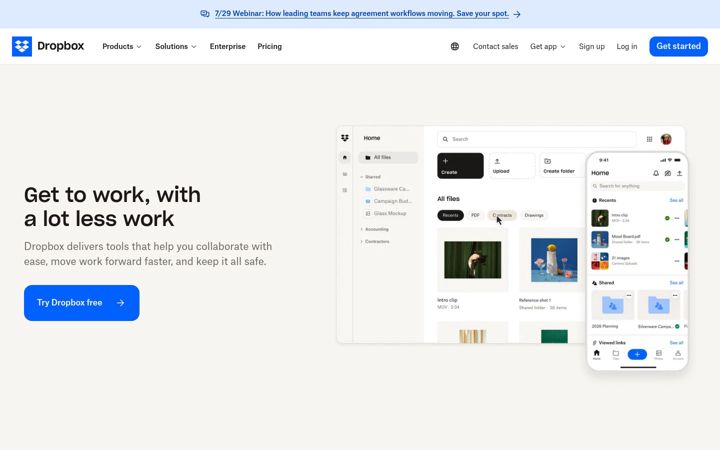 Screenshot of dropboxlegal.com