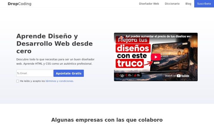 Screenshot of dropcoding.com