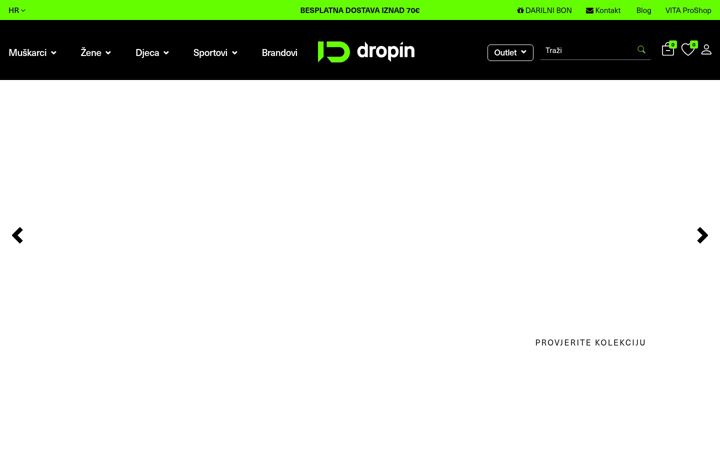 Screenshot of dropin.hr