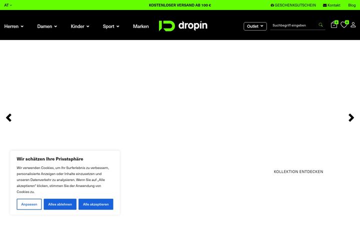 Zrzut ekranu dropinsports.at