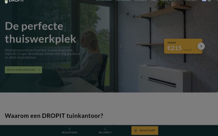 Screenshot di dropitoffice.nl