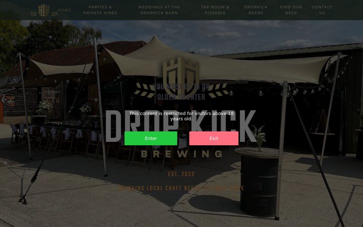 Screenshot di dropkickbrewing.co.uk