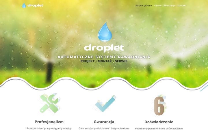 Captura de pantalla de droplet.com.pl