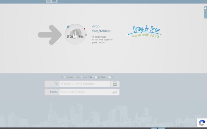 Screenshot von dropmefiles.com