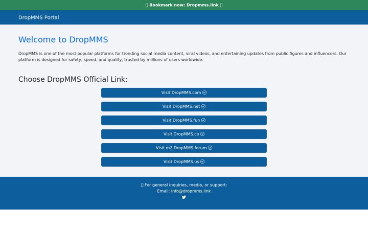 Screenshot of dropmms.link