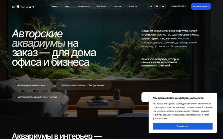 Ekraanipilt saidist dropocean.ru