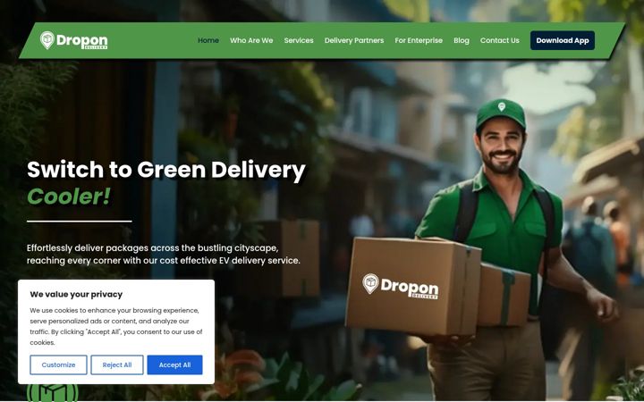 Screenshot of dropon.delivery