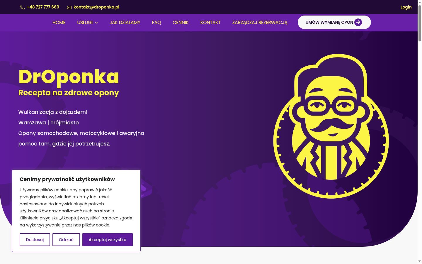 Captura de ecrã do banner de consentimento apresentado antes de qualquer interação
