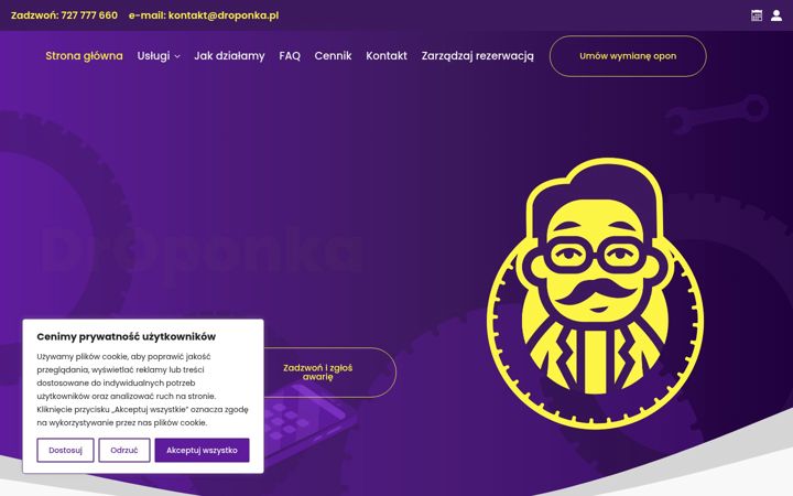Captura de pantalla de droponka.pl