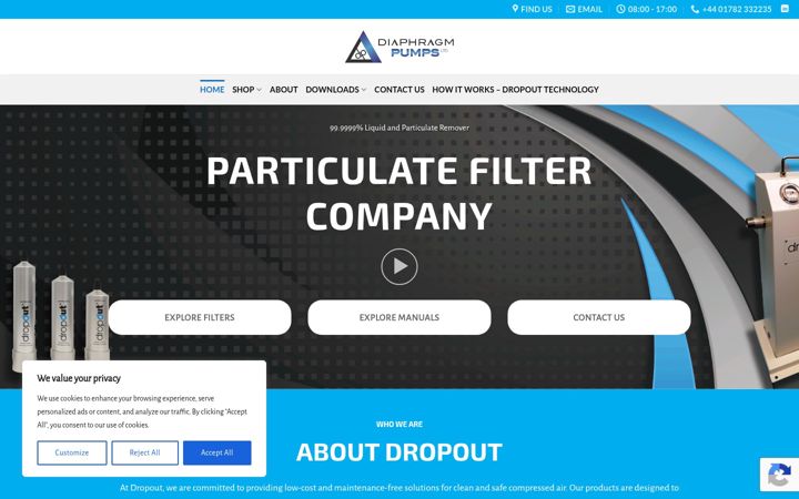 Screenshot di dropouttechnology.co.uk