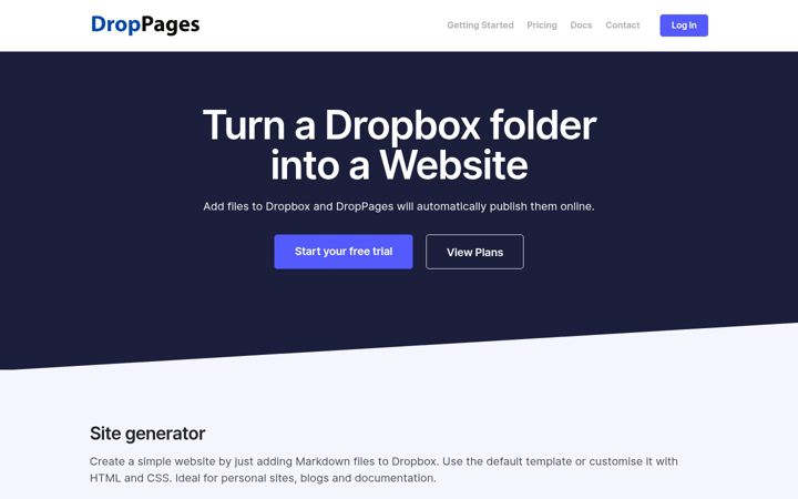 Screenshot of droppages.com