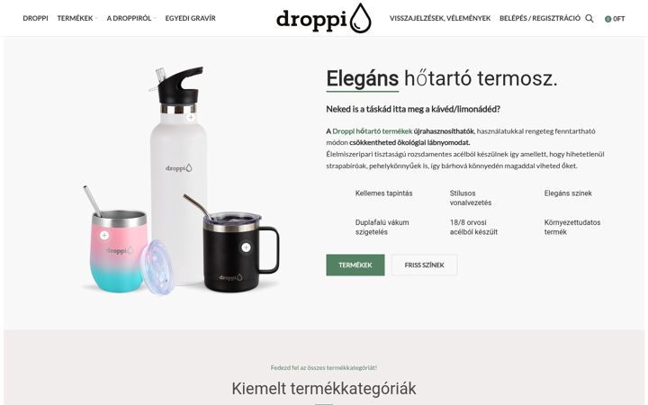 Екранна снимка на droppi.hu