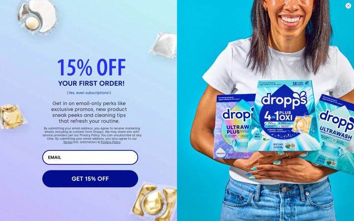 Screenshot of dropps.com