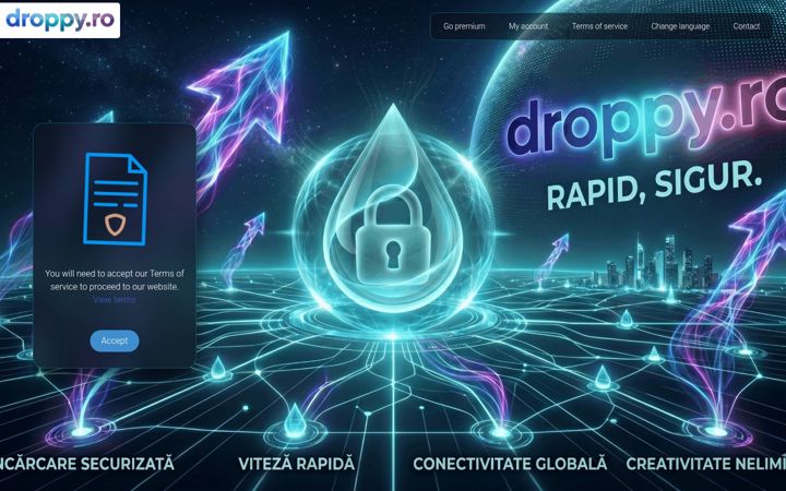 Screenshot of droppy.ro
