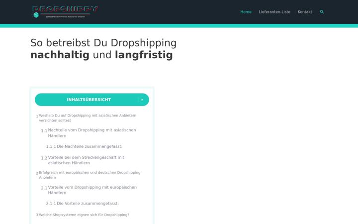 Screenshot of dropshippy.de