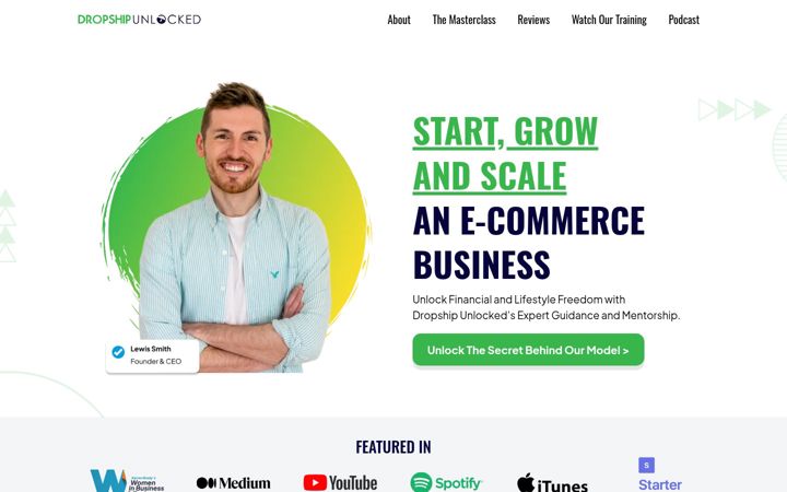 Screenshot of dropshipunlocked.com